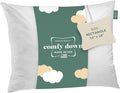 ComfyDown Decorative Throw Pillow Insert, Down and Feather Fill, 100% Cotton Cover, 233 Thread Count - Made in USA (14 X 18)