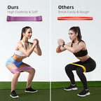 Resistance Bands for Working Out, 5-Pack Elastic Exercise Bands for Strength Training, Stretching, Workout; Home Gym Equipment for Women Men, Pilates Yoga Physical Therapy, Leg Glute Arm Exercise Kit