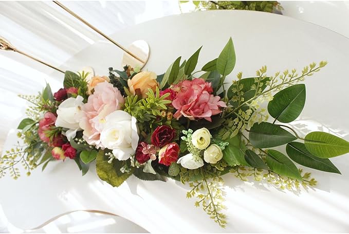 Artificial Floral Swag for Wedding Reception Backdrop and Home Use