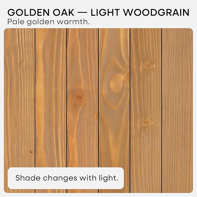 Homeforia 20 inch Golden Oak Floating Shelf, High End Solid Real Wood 20inch Small Floating Shelves for Wall Mounted, Oak Wooden 20in Floating Shelves, Heavy Duty Bracket, 20 X 6.5 X 1.75 in, Set of 4