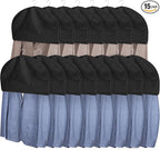 Zilink Breathable Shoulder Covers for Clothes Garment Cover Clothes Protectors for Hanging Clothes Garment Covers for Suit,Coats,Dress Closet Storage（Set of 15）