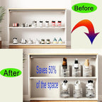 Shoe Slots Organizer for Closet 12PACK Shoe Stacker Adjustable Shoe Slots Organizer Shoe Space Savers Double Layer Stack Shoe Racks for Closet Organization Organizador de Zapatos (Transparent)