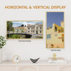 9x18 Aluminum Metal Picture Frame,Tempered Glass Gold Photo Frame 9x18 for Family Photo,Posters,Art,Document to Wall Mount Horizontally or Vertically