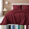 California Design Den Deep Pocket King Sheet Set - Luxury 600 Thread Count Bed Sheets 100% Cotton Sateen, Cooling King Size Sheets Set, Hotel-Quality, Better Than Egyptian Cotton Sheets - Brick Red