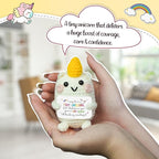 OASSIE Kindergarten Graduation Gifts for Kids - Positive Crochet Animals Unicorn Plush - 6 7 8 9 10 11 12 Year Old Birthday Preschool Teen Girl Gifts Trendy Stuff for Kids Teens Sister Daughter