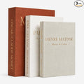 Decorative Books for Home Decor,Set of 3 Aesthetic Faux Books with Storage Box,Linen Fake Books for Coffee Table,Bookshelf & Mantle Decor,Modern Decorative Book Set(brown)
