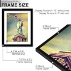 100% Solid Wood 8x10 Picture Frame Set of 12, Black Frame Display Photo 5x7 with Mat or 8 x 10 without Mat, 8by10 HQ Matte Black Frame for Wall - 12 Pack/Black/8"x10"