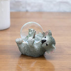 Elanze Designs Mommy Koala and Joey Baby Magical Whimsical Tabletop Dresser Nightstand Figurine Miniature 45MM Sturdy Polyresin Glitter Water Snow Globe Decoration