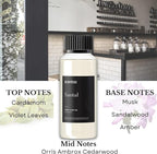 Scentia Santal Diffuser Oil 120 ml – Luxury Santal-Inspired Oil – Cedarwood, Amber, Musk, Vanilla – Essential Oil Blend for Large Rooms, Cold-Air Diffusers, HVAC & Ultrasonic Use