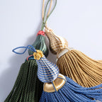 Luxury Tassels for Curtains and Furniture Knobs, 2 Pack - 8.4" Elegant Rayon Decorative Tassel, Silky Tassel Pendant for Cabinet Handles, Home Decor Accents (Peacock Green)