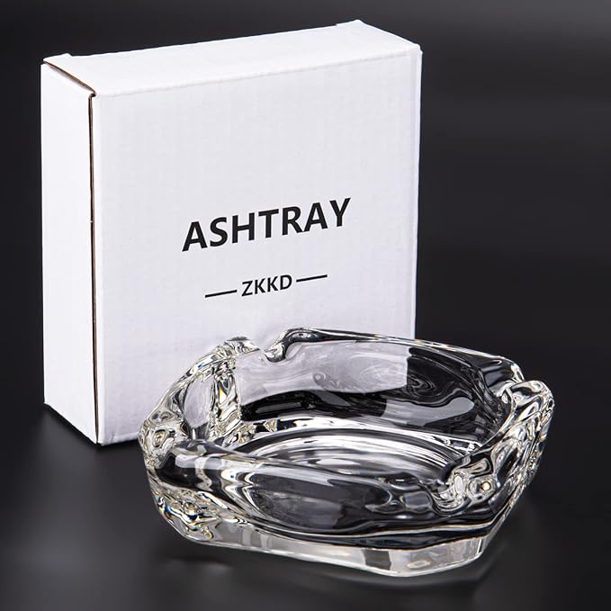 Glass Ashtray, Home Ashtrays, Cool Ashtrays Cute Ashtray Square Transparent