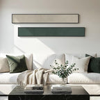 Long Narrow Framed Neutral Abstract Vertical Wall Art Set, 2 Piece Modern Canvas Prints Paintings Artwork for Walls, Beige Green Minimalist Pictures for Hallway Entryway Living Room Bedroom Wall Decor