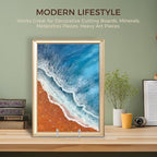 Large Plate Holder Display Stand - 12 inch Super Tall Big Plate Stands for Heavy Duty Display - Metal Picture Frame Stand - Tabletop Easel Stand for Decorative Platter | Plaque | Book - 2 Pack -Silver