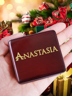 Sinzyo Anastasia-Once Upon a December Music Box Vintage Musical Boxs Gift for Birthday Valentine's Day Christmas Day(Wine Red Box)