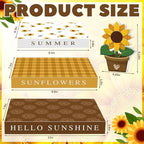 Thyle Sunflower Fake Decorative Books Wooden Sunflower Table Signs Faux Summer Decor Farmhouse Hello Sunshine Decoration Books for Summer Party Office Home Shelf Coffee Table Mantel Decor