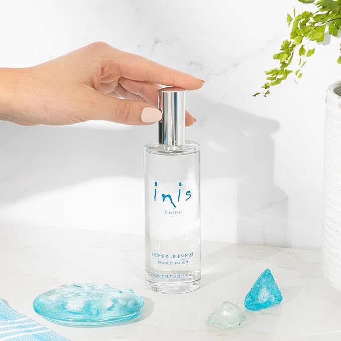 Inis the Energy of the Sea - Home and Linen Mist Spray, Room and Pillow Spray for Bedding, Sheets and Fabric, Ocean Fresh Aquatic Scented Room Spray, 3.3 fl oz