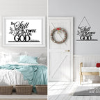Jetec I Still Remember The Days I Prayed Sign Inspirational Table Blessed Signs Motivational Decor Farmhouse Table Home Centerpieces Faith Wooden Shelf for Living Room Office(Be Still)