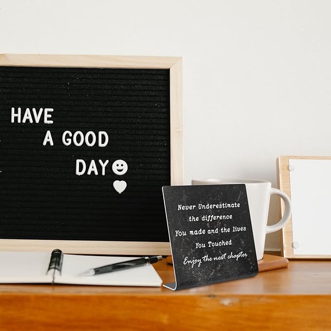 Retirement Gifts for Women,Men, Co-workers, Retired Gifts Goodbye Coworkers Leaving New Job Gifts Office Retirement Decorations On Shelf Table Desk for Living Room Office Bedroom dksg6