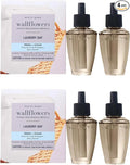 Bath & Body Works Wallflowers Refills, Laundry Day Scent, Plug-In Air Freshener Refills for Bedrooms, Bathrooms & Living Spaces, 4 Pack