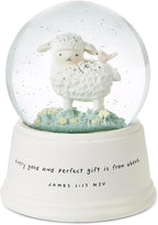 Hallmark Little Lamb Musical Snow Globe (Jesus Loves the Little Children) Religious Gift for Baptism, New Baby, Grandchild, Godson, Goddaughter, Christmas