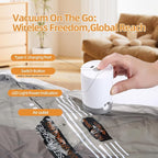 Vacuum Seal Bags For Travel With Rechargeable Cordless Pump, 15 Pack Space Saver Compression Bags For Clothes, Bedding, Blankets, Pillows, Luggage, Travel Vacuum Storage Bag Set