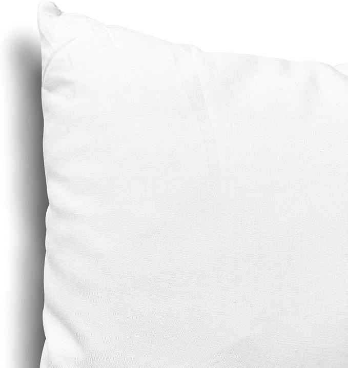 Edow Throw Pillow Insert, Lightweight Soft Polyester Down Alternative Decorative Pillow, Sham Stuffer, Machine Washable. (White, 26x26), 1 Count (Pack of 1)