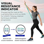 THERABAND High Resistance Bands, Set of 2 Elastic Super Bands for Improving Flexibility, Injury Rehab, & Full Body Workouts, Heavy Duty Stretch Bands for Lifting, 1 Medium & 1 Heavy Band, Multicolor