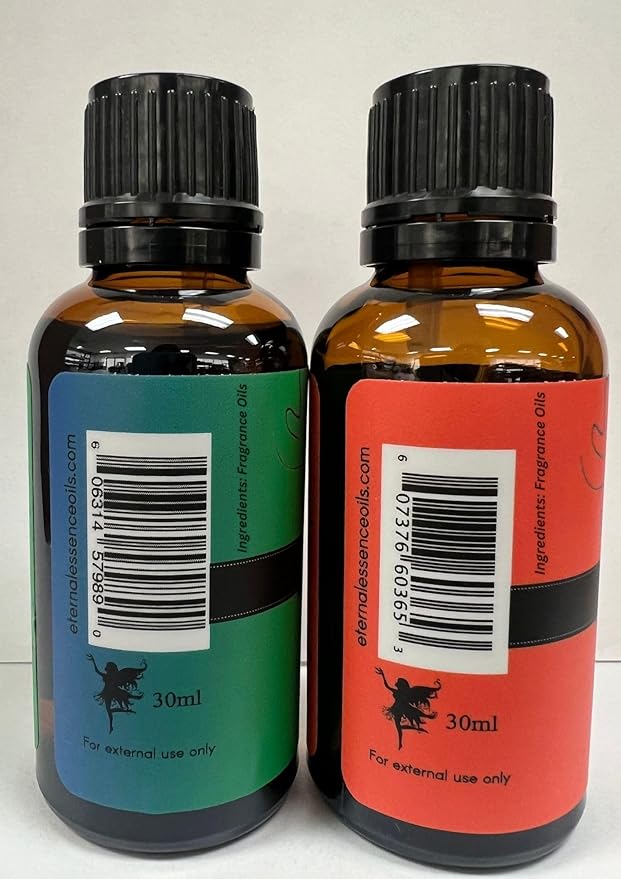 Eternal Essence Oils 2 Pack 30ml Premium Fragrance Oil - Blue Sage & Happy Men - for Candle, Soap Making, Aromatherapy, Diffusers, Home Care, & Humidifiers