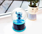 Disney Lilo & Stitch Cute But Weird Light-Up Adult Snow Globe with Swirling Glitter Display Piece | 6 Inches Tall