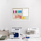 DAHAPYBOO Cork Board with Linen White 2Pack,Bulletin Board 23"x17" Hanging Corkboards for Office Home School Message Board or Vision Board Decoration.