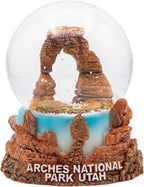 Arches National Park Snow Globe Utah Souvenir Delicate Arch Red Rock Canyon Collectible Desk Decor Gift 3.5 Inch