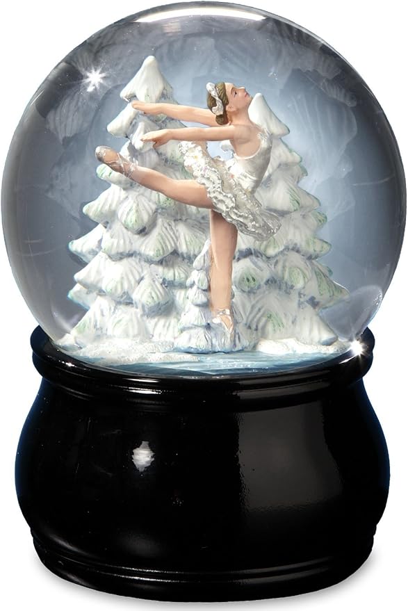 San Francisco Music Box Swan Lake Ballet Musical Water Globe