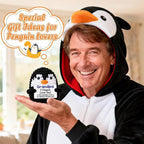 Belatelove Grandpa Gifts for Birthday, Handmade Crochet Mini Penguin Father's Day for Grandpa from Granddaughter Grandson, Funny I Love You Gift for Grandfather Greatgrandpa Easter Decor
