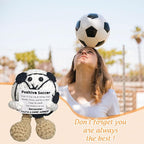 Handmade Soccer Ball Figurine - Motivational Sports Decor,Inspirational Gift for Soccers Lovers,Fans,Players,Best Friend,Teammate,Home Office Desk Accent with Soccer Spirit & Passion