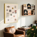 Linen Bulletin Board 36" x 24", Fabric Pin Board with Gold Aluminum Frame, Decorative Vision Board for Home Office, Bedroom & Dorm Wall Decor, Includes 10 Push Pins, Beige