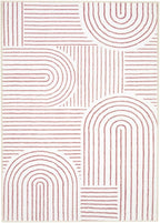 Lahome Abstract Washable Area Rugs 5x7, Soft Pink Rugs for Living Room Ultra-Thin Non-Shedding Bedroom Rug, Modern Throw Rug Large Carpet for Dining Room Office(5'x7',Pink/White)