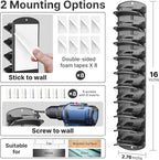 Spring Clip Hat Organizer Hold Storage 40 Caps for Baseball Caps（2-Pack） Wall Mount Closet & Door Hat Rack Holder Hanging Closet Install with Strong Adhesive or Screws.