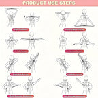 Figure 8 Resistance Bands for Women & Men – 15LB Silicone Pull Rope for Shoulder, Back & Arm Workout – Non-Slip Handles, Home Gym, Yoga & Physical Therapy – Toning, Posture Correction