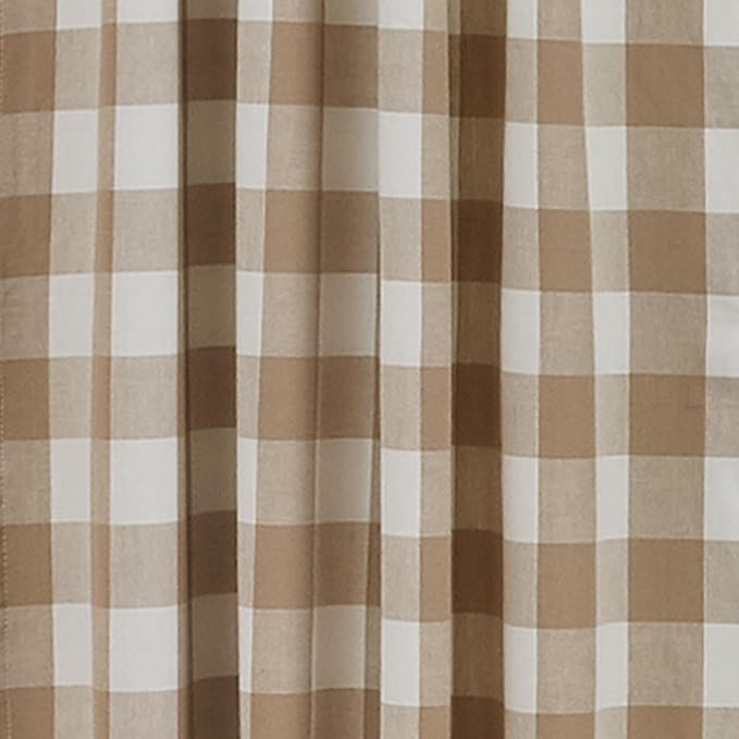 Park Designs Buffalo Check Natural Swag 72" x 36"