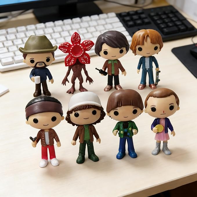 8Pcs Stranger Figure,Character Model Collectable Figure Creative Gift for Fans