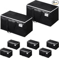 Extra Large Moving Boxes-Moving Bags with Zipper, Carrying Handles and Tag Pocket-Moving Supplies for Space Saving-Totes for Storage - for moving, Storage, Camping and Travel 93L-8 Pack