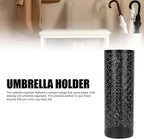 Metal Round Umbrella Stand Rack, FreeStanding Umbrella Holder for Entryway, Home, Office (Black)