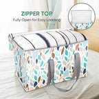 BALEINE 2-Pack Oversized Moving Bags with Reinforced Handles, Heavy-Duty Storage Tote for Clothes, Moving Supplies (Mosaic, 2-Pack)