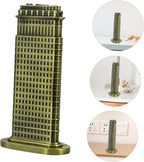 Vintage Building Model Statue Figurine for Home Decor Architectural Craft for Desk Shelf Restaurant Unique Souvenir Gift