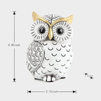 Owl Statue for Home Decor Accents,Owl Decor for Bookshelf Bedroom Living Room Office Table Desk Mantle TV Stand Boho Decoration,Modern Shelf Decor Accents Animal Sculptures for Birds Lovers,Owls Gift