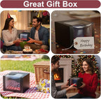 20 Pcs Hat Boxes for Shipping, Black Hat Gift Box with Window Display - Foldable Storage Container for Baseball Caps, Snapbacks, Dad Hats, Billed Caps 7.87 x 7.87 x 4.72 Inches