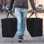 Extra Large Moving Bags with Strong Zippers & Carrying Handles, Storage Bags Storage Totes for Clothes, Moving Supplies, Space Saving, Oversized Storage Bag Organizer for Moving, Traveling (4 Pack)