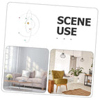 Atom Hanging Mobile Modern Science Model Wind Chime for Space Enthusiast Educational Classroom Decor 11.41In Pendant
