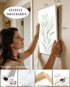 Drsoum Botanical Plant Framed Wall Art Boho Wall Decor for Bathroom Sage Green Eucalyptus Leaf Prints Minimalist Aesthetic Ready to Hang Set of 4, 12x16 in (Framed)