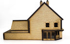OO Victorian Corner Shop with Rear Outhouse -Laser-Cut MDF- Railway Modelling